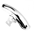 FRONT FENDER UNIVERSAL CHROME HONDA CG125 STEEL CHROME PLATED