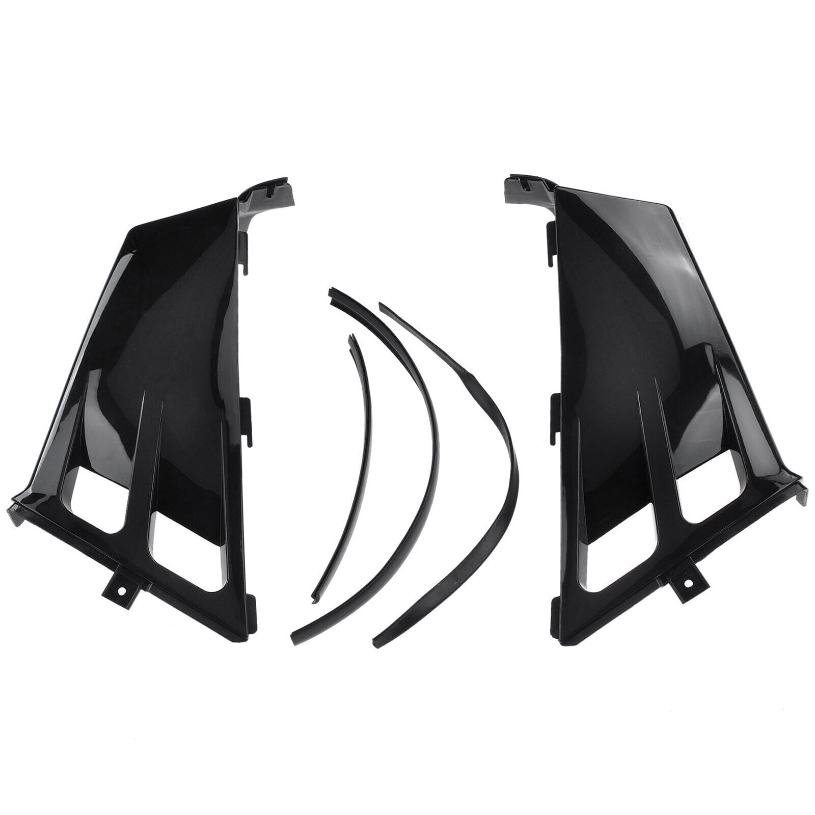 TANK SIDE COVERS & RADIATOR SHROUDS BLACK KIT YAMAHA BANSHEE YFZ350 1987-2006 2GU-21711-90-00