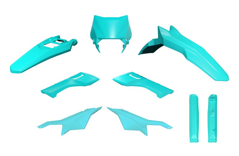 PLASTIC KIT 6PCS SURRON ULTRA BEE 23-24, BLACK, RTECH R-KITSUR-NR0-624