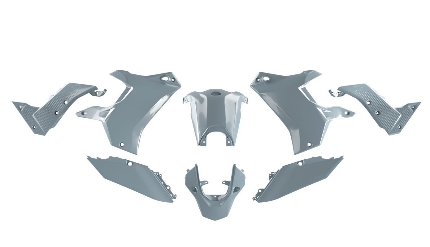 PLASTIC KIT YAMAHA T7 19-24, BLACK, RTECH R-KITT70-NR0-024