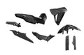 PLASTIC KIT WITH SEAT TRANSALP 750 R-TECH BLACK R-KITALP-NR0-024