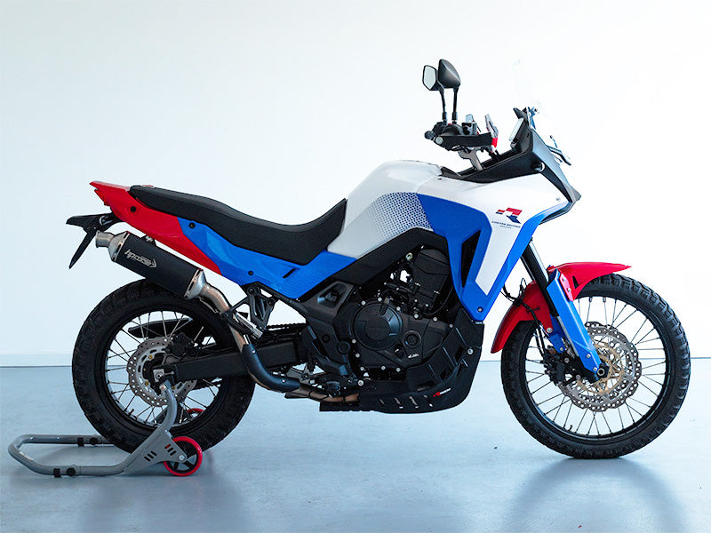 PLASTIC KIT WITH SEAT TRANSALP 750 R-TECH WHITE BLACK RED R-KITALP-HRC-024