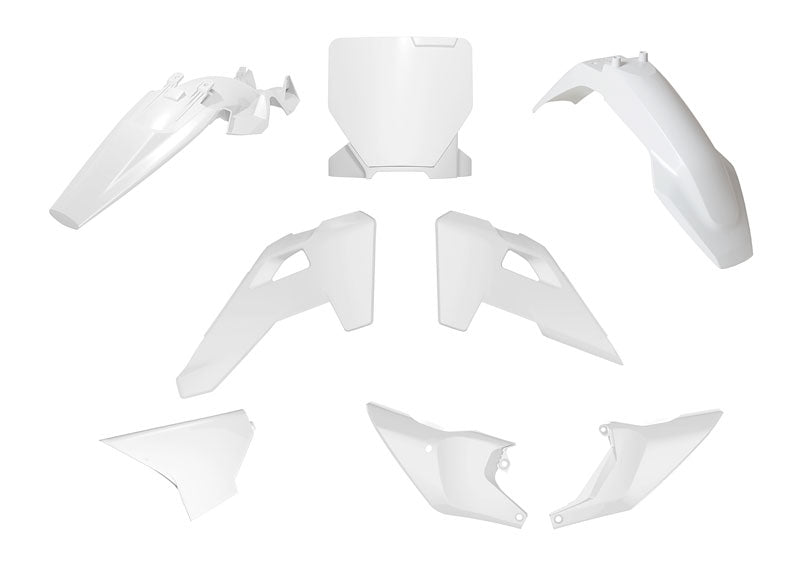 PLASTIC KIT 6PC HUSQVARNA TC 85 2025-2026 R-TECH WHITE R-KITHSQ-BN0-885