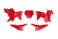 PLASTIC KIT 5PC GASGAS MC50 2024-2025 R-TECH RED R-KITGAS-RG0-050