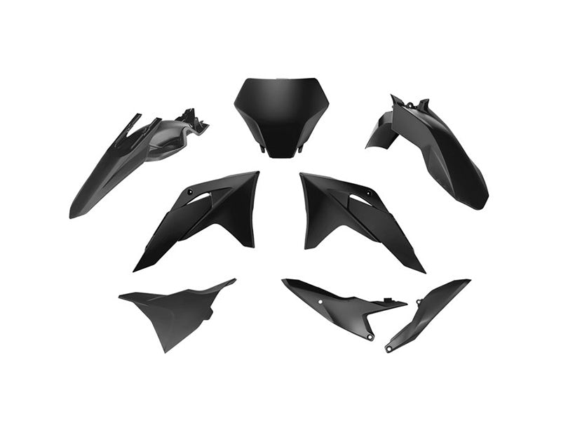 PLASTIC KIT 6PC GASGAS MC 85 2025 R-TECH BLACK R-KITGAS-NR0-885