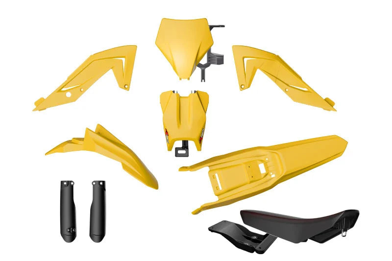 PLASTIC KIT 6PC TALARIA STING 4000 5500 MX4 MX5 2023-2026 R-TECH YELLOW R-KITTAL-GI0-624