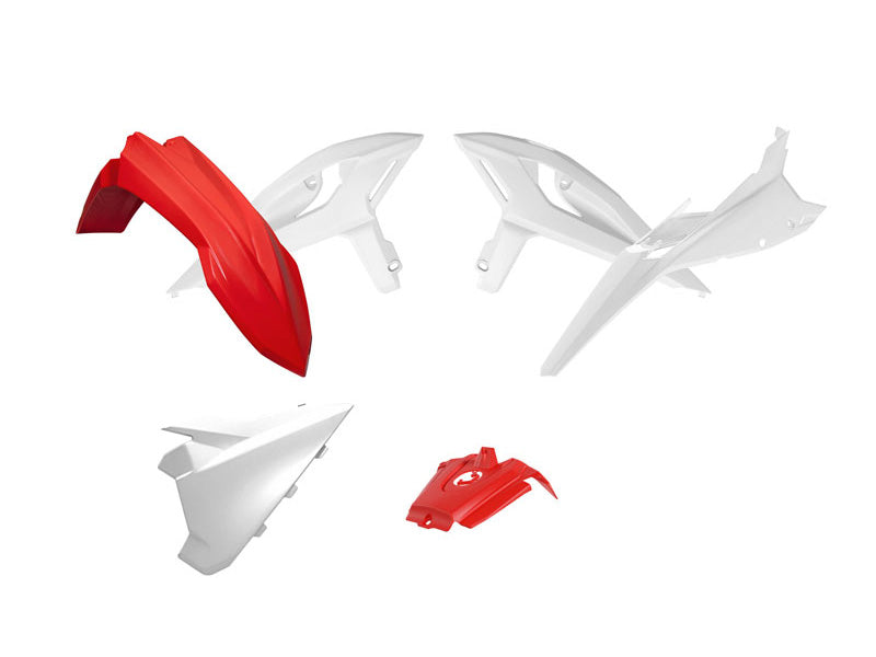PLASTIC KIT BETA RR X-PRO RACE 2025, R-TECH R-KITBET-OEM-025 4PCS RED WHITE