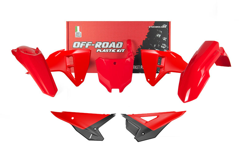 PLASTIC KIT 5PCS HONDA CRF 250/450 2025-26, R-TECH R-KITCRF-RS0-625 RED BLACK