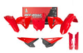 PLASTIC KIT 6PCS HONDA CRF 250/450 2025-26, R-TECH R-KITCRF-RS0-725 RED BLACK