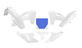 PLASTIC KIT 6PCS HUSQVARNA TC/FC/TX/FX 2025-26, R-TECH R-KITHSQ-OEM-526 WHITE HSQ BLUE