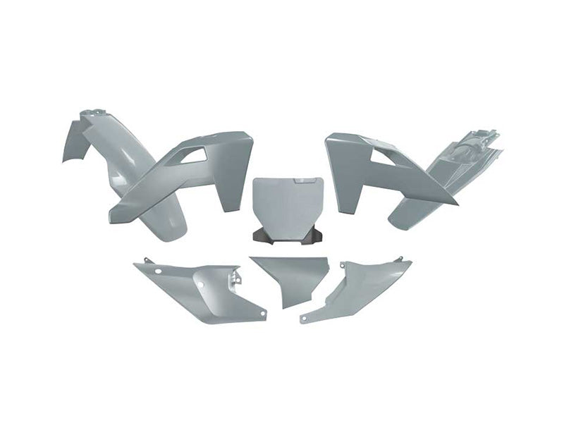 PLASTIC KIT 6PCS HUSQVARNA TC/FC/TX/FX 2025-26, R-TECH R-KITHSQ-GR0-525 QUANTUM GREY