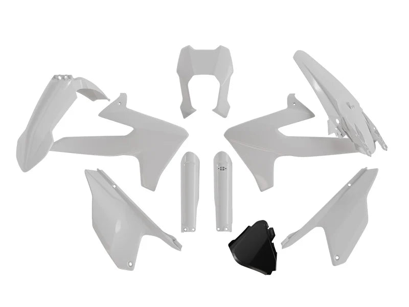 WHITE PLASTIC KIT TRIUMPH TF 250-E/450-E, R-TECH R-KITTRI-BN0-026