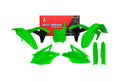 PLASTIC KIT/6 2017-2020 KX250F NEON GREEN RTECH R-KITKXF-VF0-519