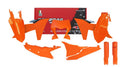 PLASTIC KIT/7 2024-2025 KTM EXC, EXC-F ORANGE/BLACK, RTECH R-KITKTM-AR0-704