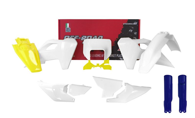 PLASTIC KIT/8 2024-25 HUSQVARNA TE/FE OEM, RTECH R-KITHSQ-OEM-824