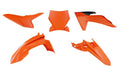 PLASTIC KIT 2024-2025 KTM 50 SX ORANGE/BLACK, RTECH R-KITKTM-AR0-150