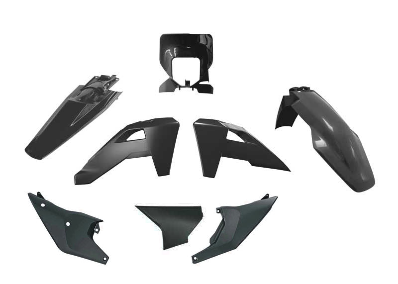 PLASTIC KIT/6 2026 HUSQVARNA TE/FE, BLACK, RTECH R-KITHSQ-NR0-726