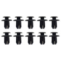 (PACK OF 10) M10 PLASTIC CENTER SCREW FENDER CLIPS RIVETS, 10mm x 17mm x 20mm