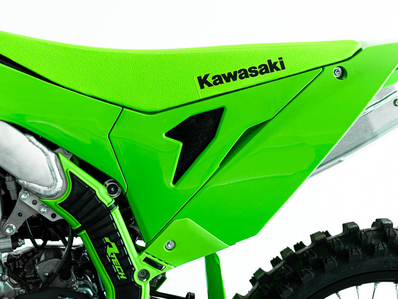 VENTED AIR BOX COVER KAWASAKI KX 250 450 R-TECH WHITE R-FIKXFBNSX25