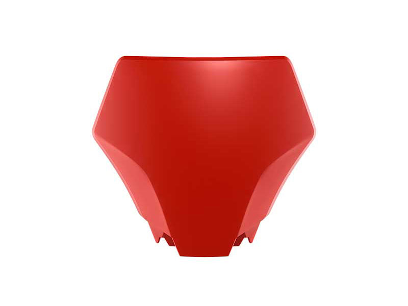 FRONT NUMBER PLATE GASGAS MC 50 2024-2025 R-TECH RED R-TBGASRG0050