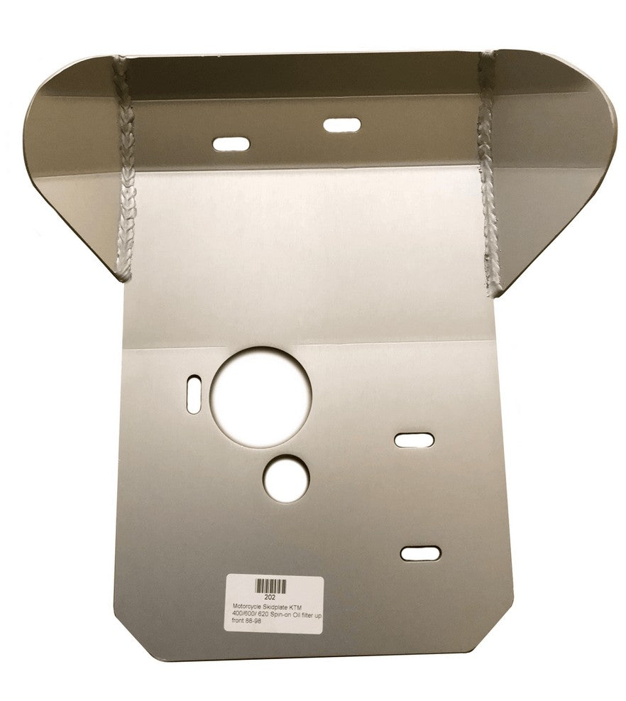 SKID PLATE HD ALUMINIUM ENDURO 88-03 KTM 4STK DUAL, 202 RICOCHET