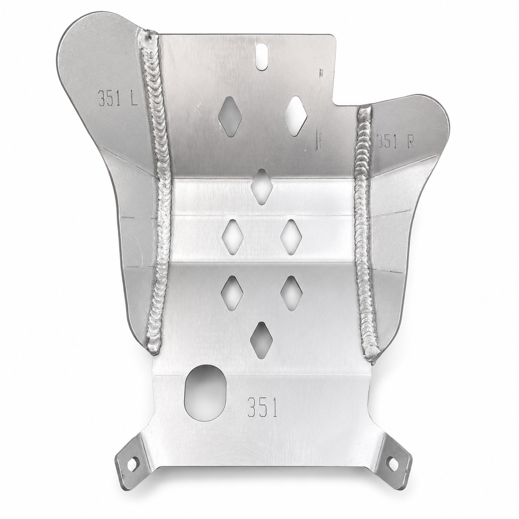 SKID PLATE HD ALUMINIUM ENDURO KTM HUSQ GAS 125, 351 RICOCHET