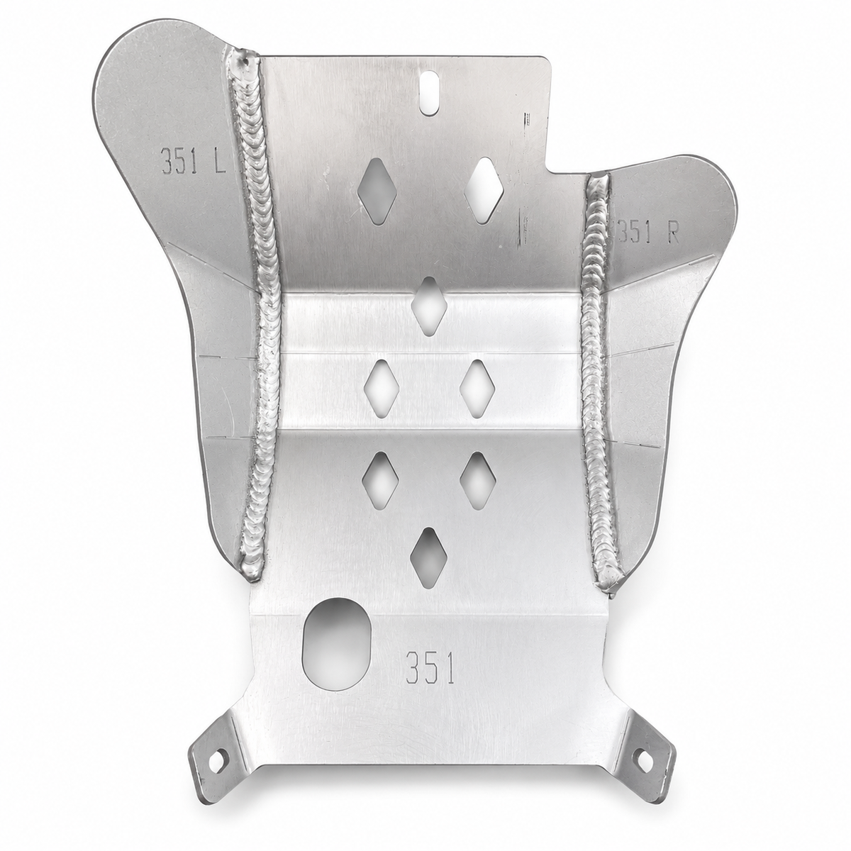 SKID PLATE HD ALUMINIUM ENDURO KTM HUSQ GAS 125, 351 RICOCHET