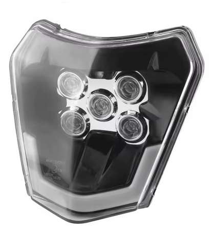 LED E MARKED HEADLIGHT PLATE KTM EXC 300 XC XCF XCW 150 250 350 450 79614901000
