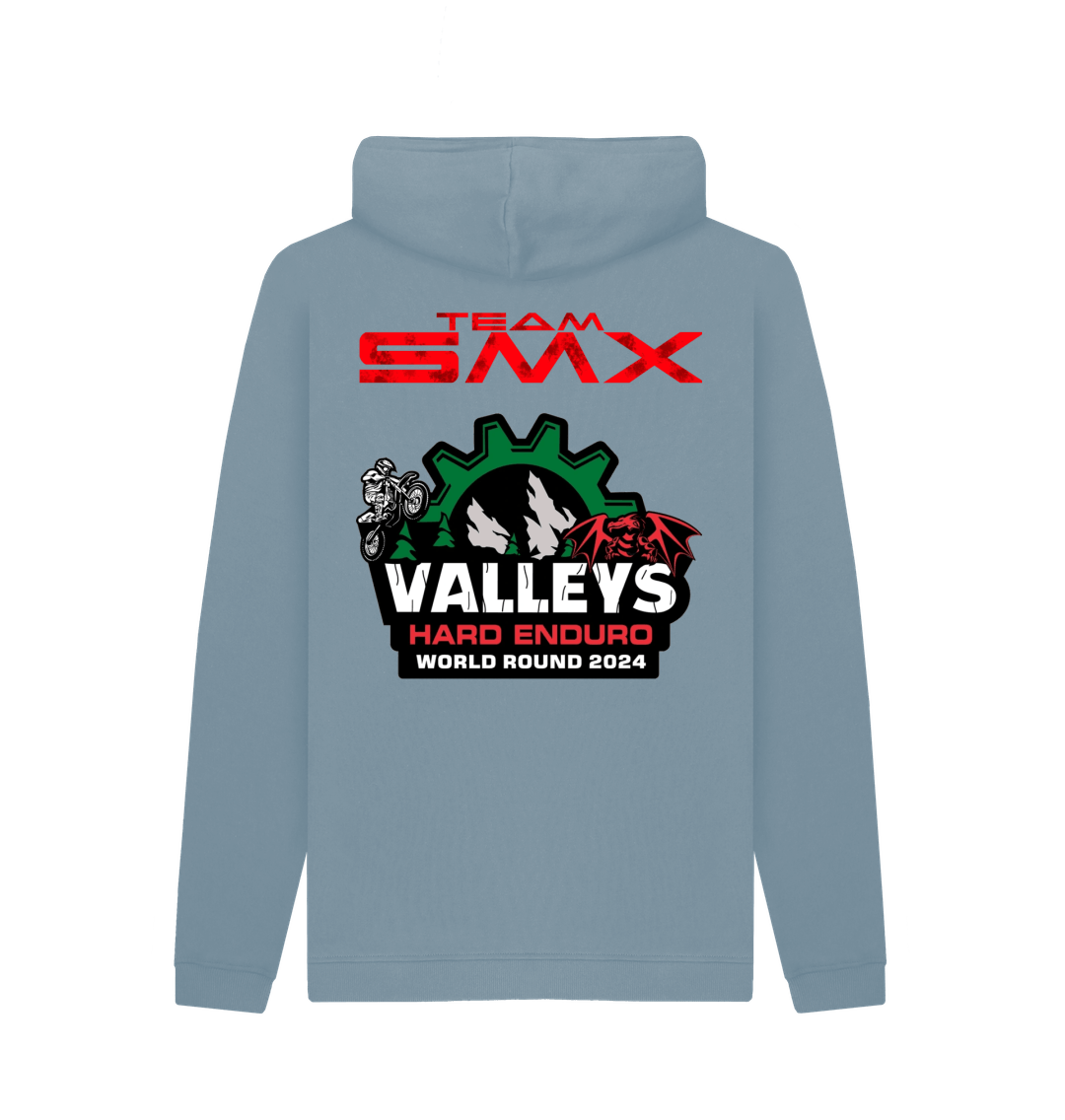 Stone Blue Printed Hoody Back