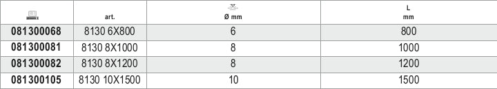 Antitheft Chains Alloy Steel Case-Hardened Tempered Galvanized 6mm - Robur 8130 6X800