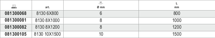 Antitheft Chains Alloy Steel Case-Hardened Tempered Galvanized 6mm - Robur 8130 6X800