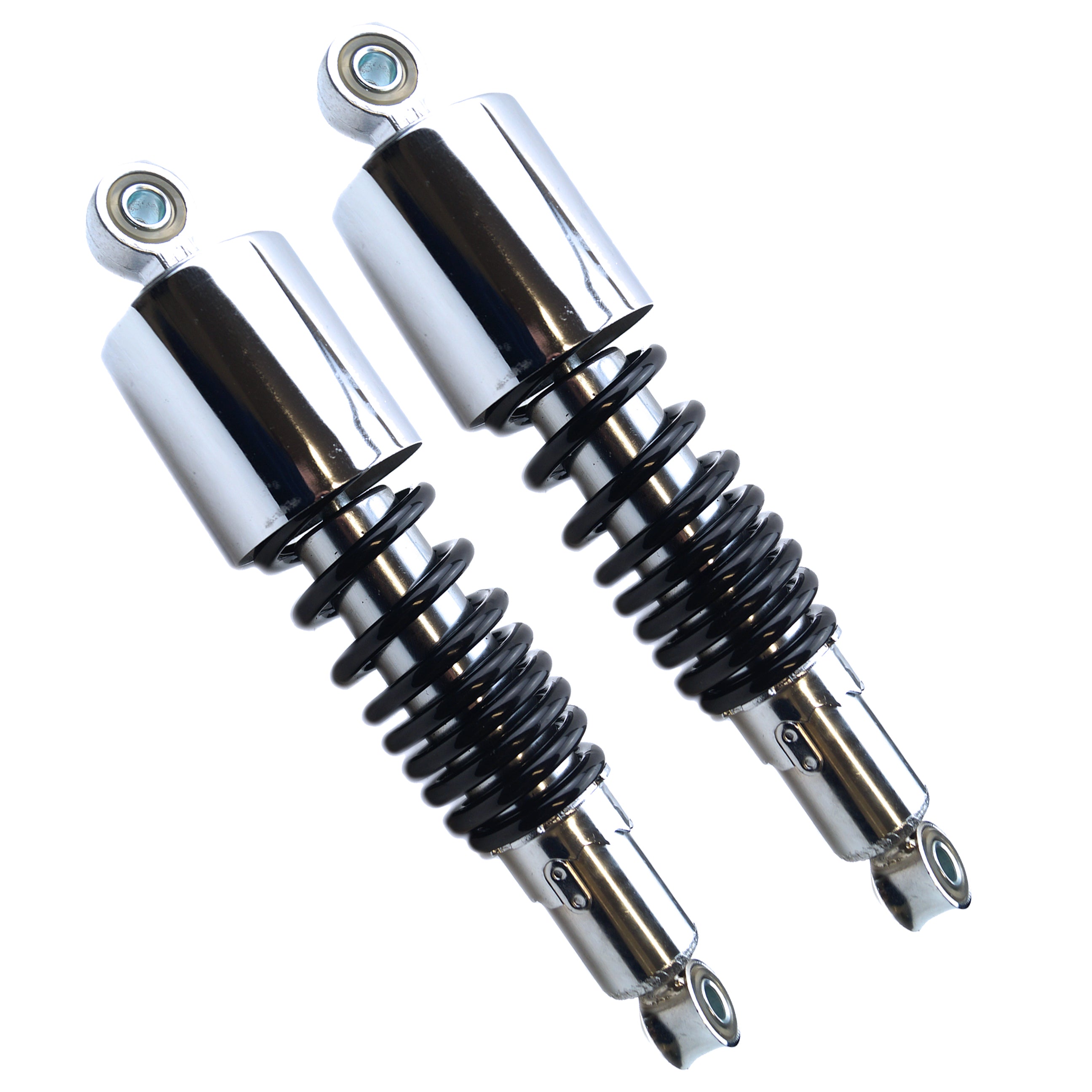 SHOCK ABSORBER PAIR 270mm UNIVERSAL CHROME