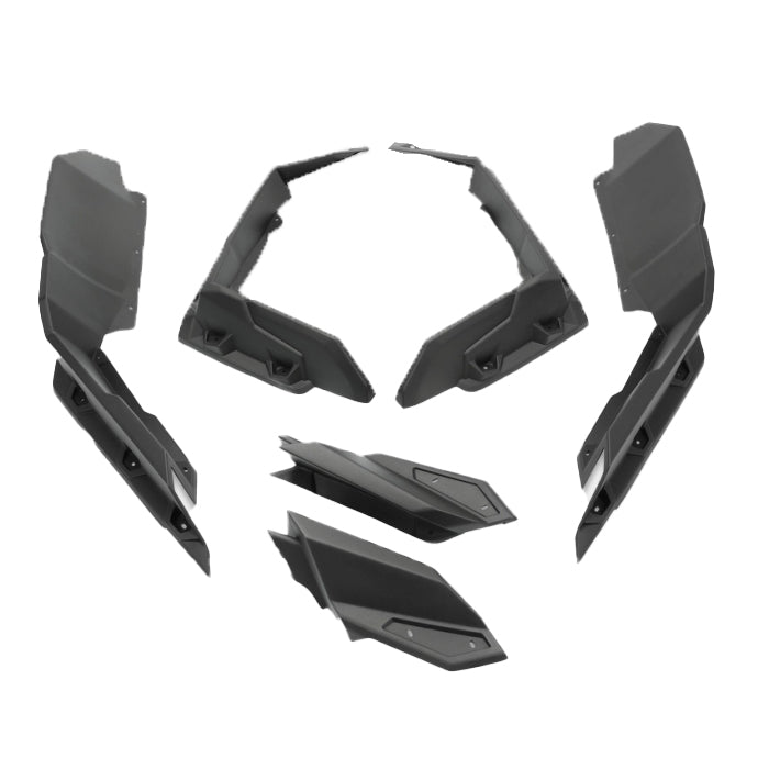 CANAM MAVERICK X3 HD WHEEL ARCH FENDER FLARES MUD GUARDS, FF-CA-X3-001