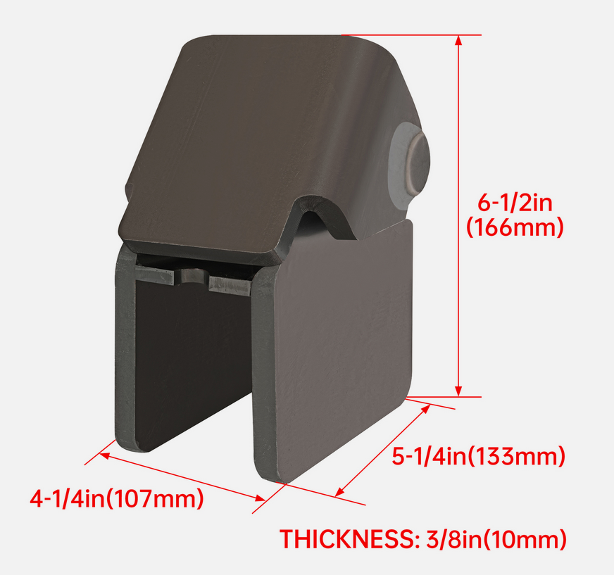 50mm HEAVY DUTY WELD ON HINGES (SET OF 2) GREASEABLE