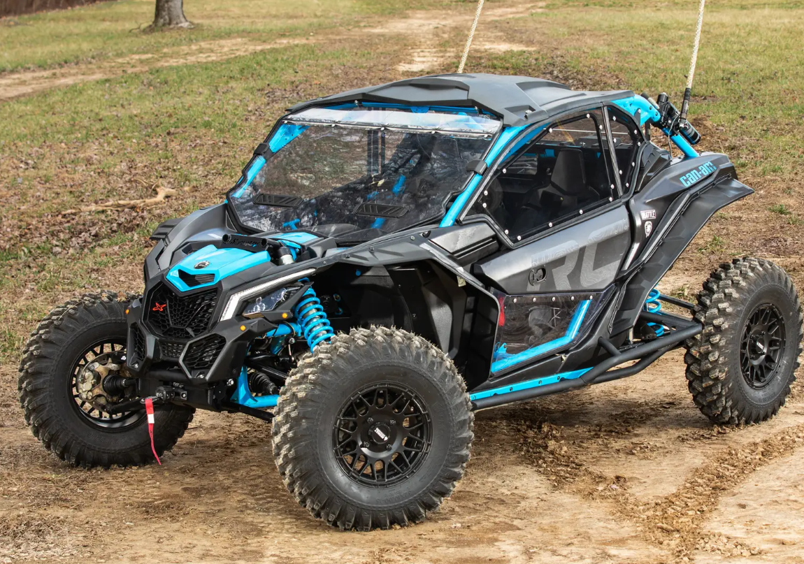 CAN-AM X3 UPPER DOORS CLEAR WINDOWS PLASTIC, SUPER ATV DOOR-CA-X3-005-72