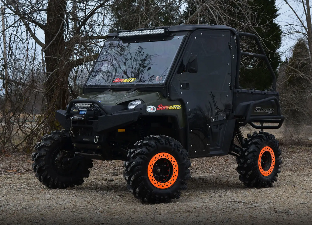POLARIS RANGER CAB ENCLOSURE DOORS CLEAR, SUPER ATV DOOR-P-RAN-09XP-001-72
