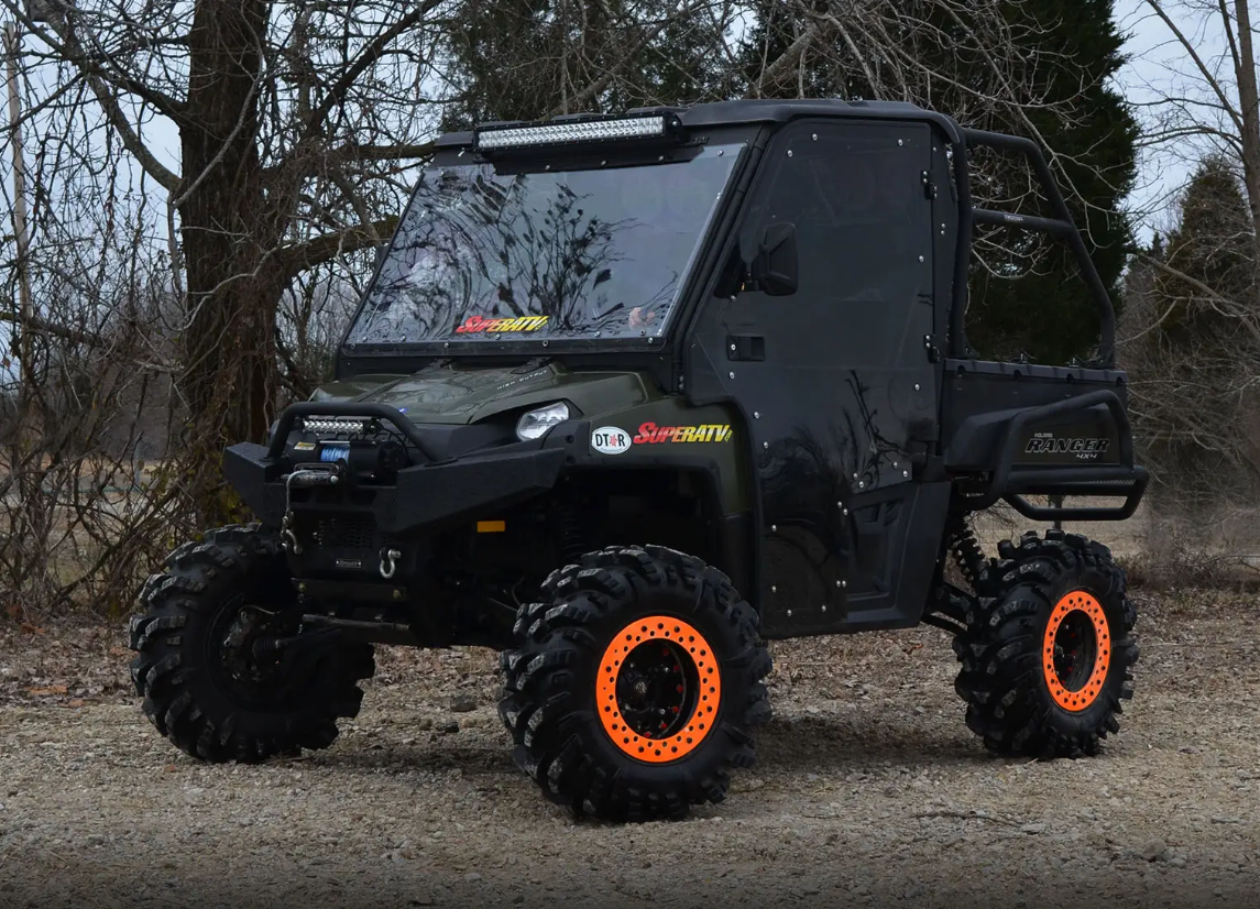POLARIS RANGER CAB ENCLOSURE DOORS CLEAR, SUPER ATV DOOR-P-RAN-09XP-001-72