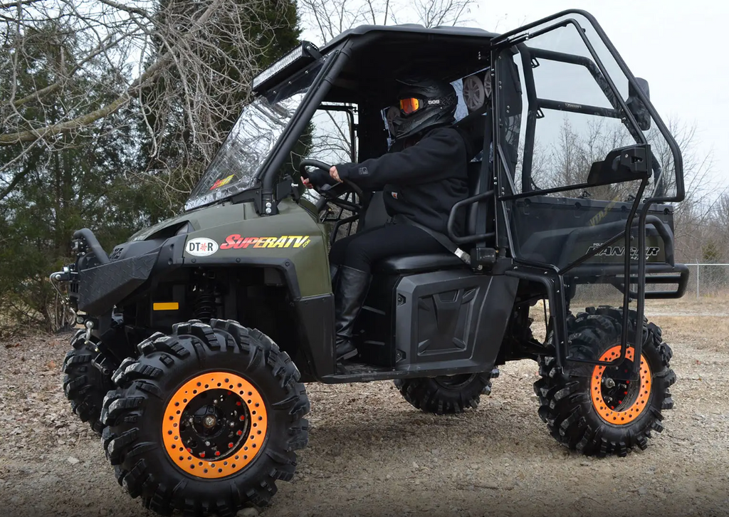 POLARIS RANGER CAB ENCLOSURE DOORS CLEAR, SUPER ATV DOOR-P-RAN-09XP-001-72