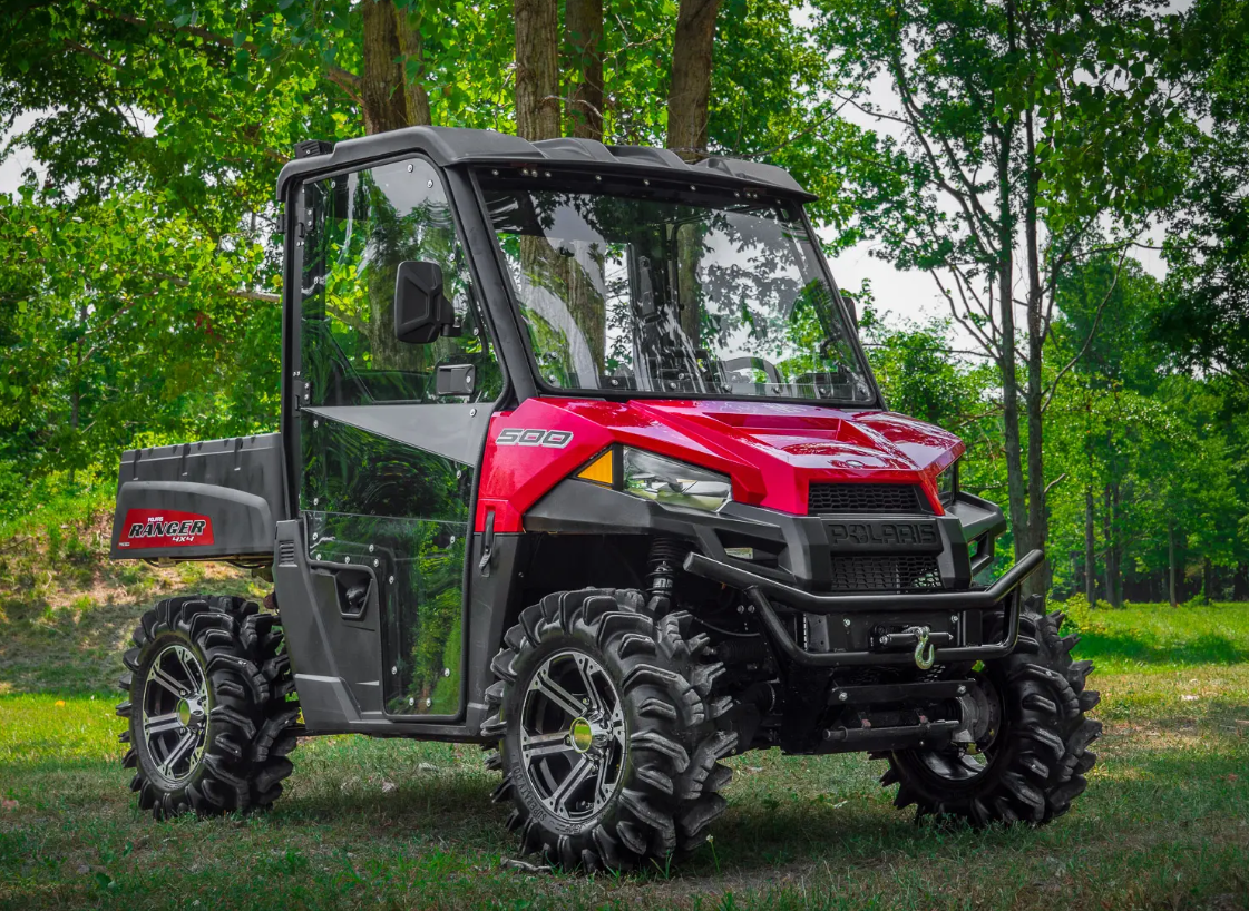 POLARIS RANGER CAB ENCLOSURE DOORS CLEAR, SUPER ATV DOOR-P-RAN-MID-001-72