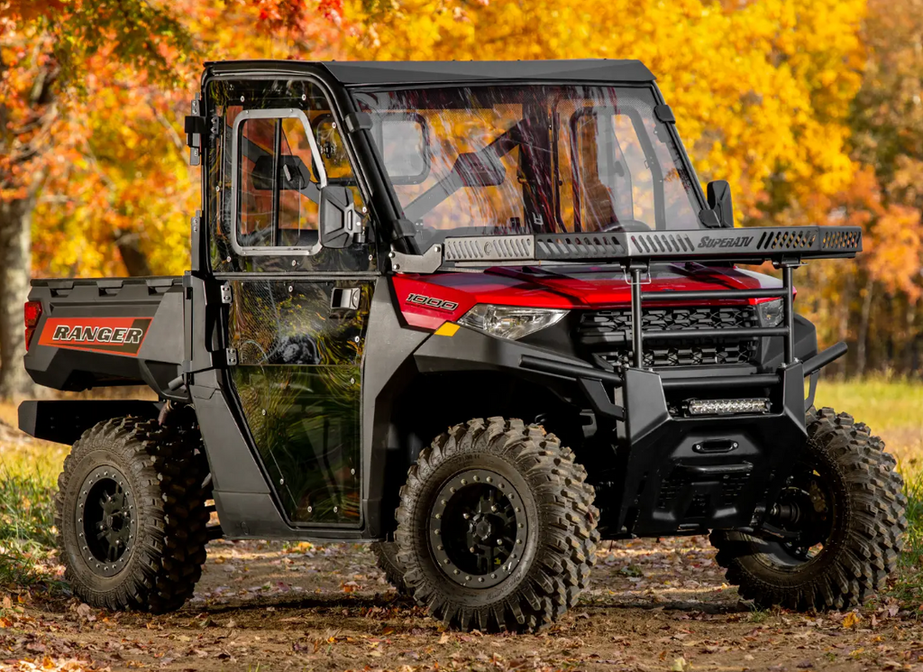 POLARIS RANGER CAB ENCLOSURE DOORS CLEAR, SUPER ATV DOOR-P-RAN1K-002-72