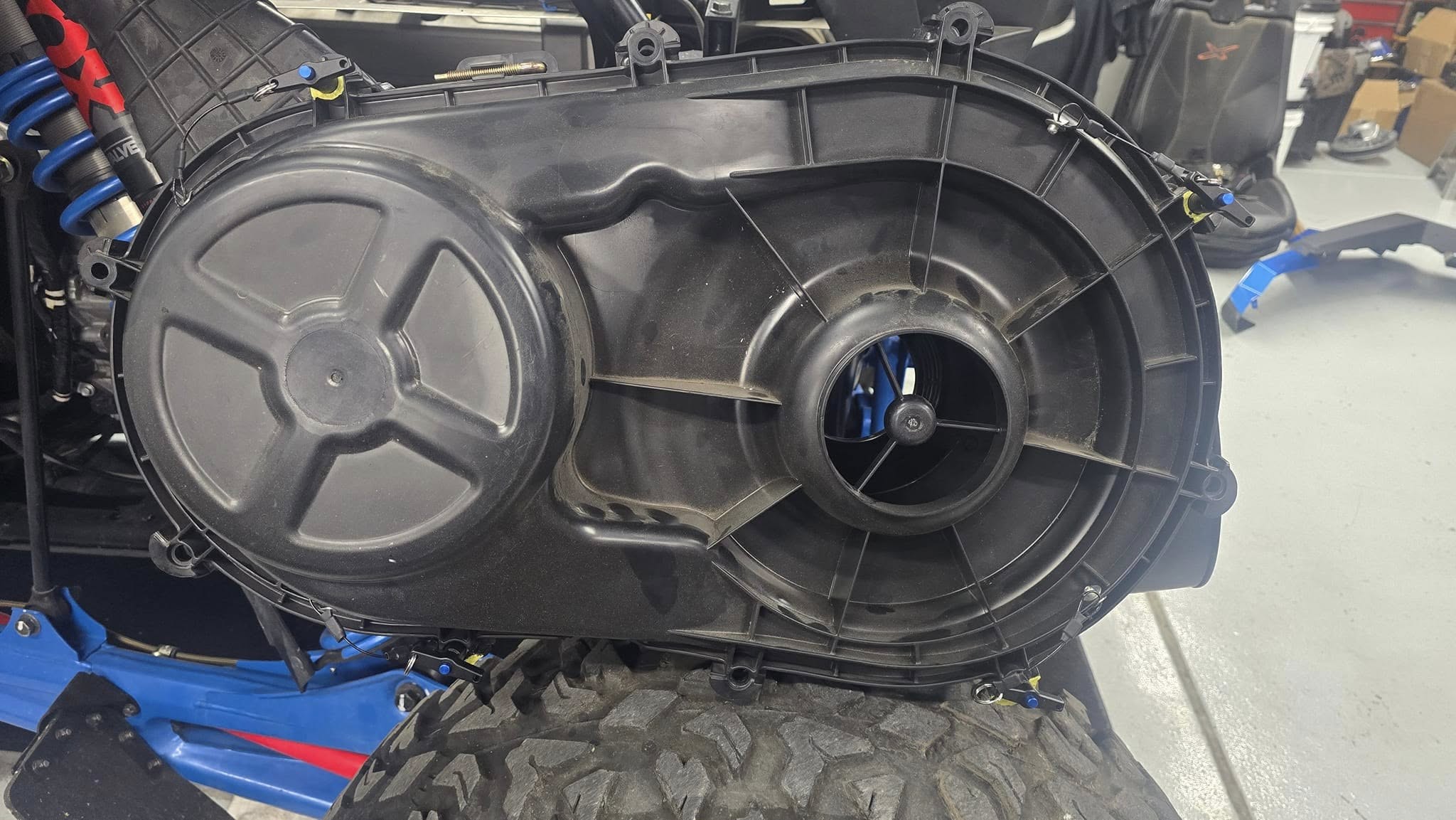POLARIS PRO R 4 PIN QUICK RELEASE CVT COVER KIT JOHNSTON MOTORSPORTS