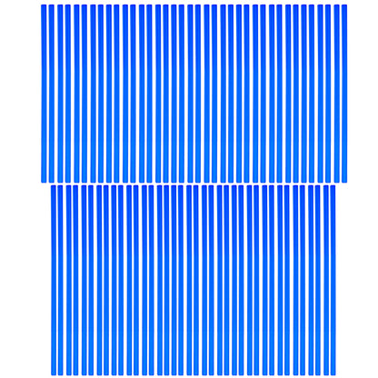 SPOKE SKIN SET 8.5 & 7.5 BLU, SS-101, 76 PCS, BLUE