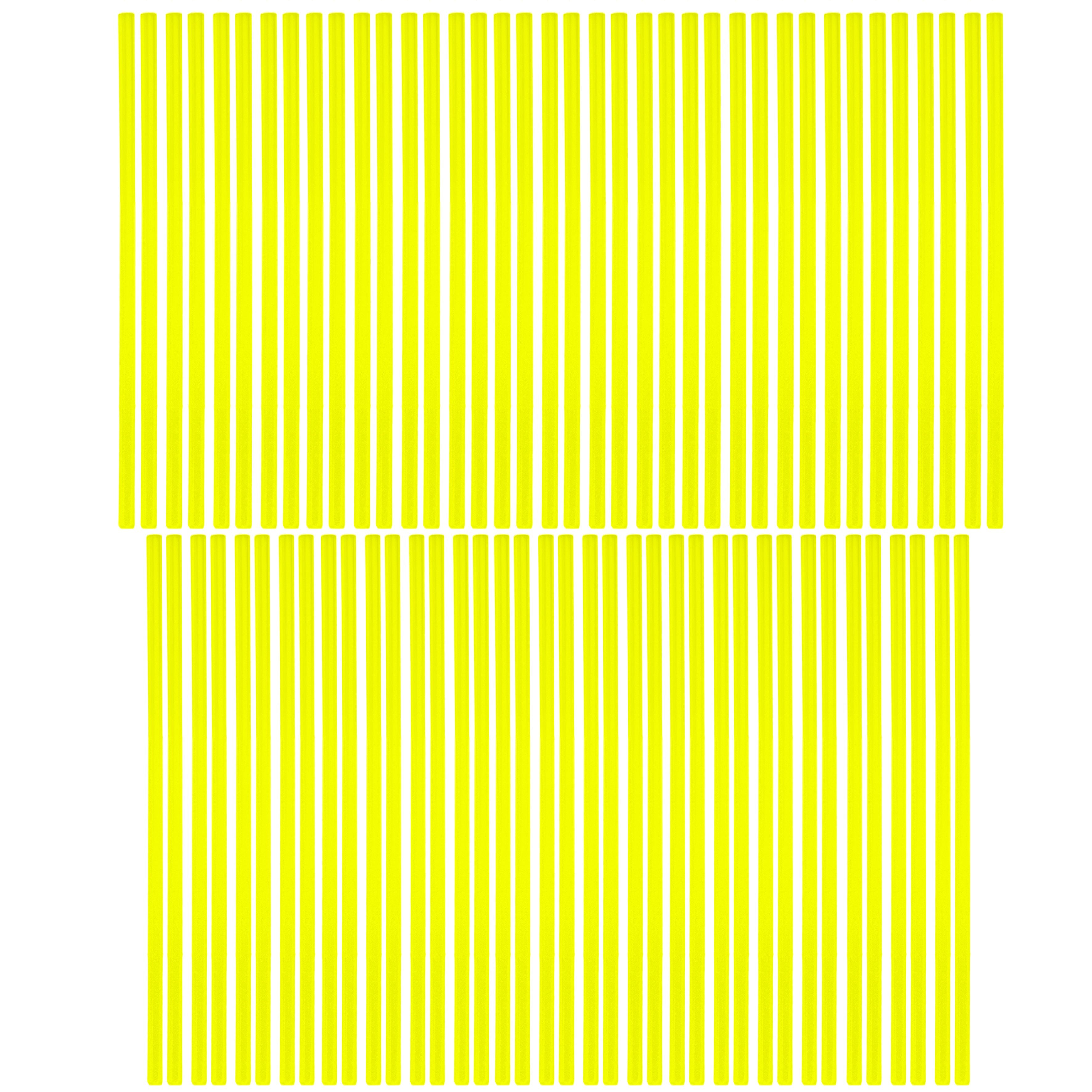 SPOKE SKIN SET 8.5 & 7.5 YEL, SS-101, 76 PCS, NEON YELLOW