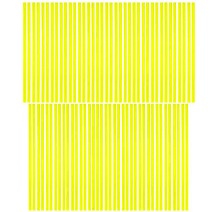 SPOKE SKIN SET 8.5 & 7.5 YEL, SS-101, 76 PCS, NEON YELLOW