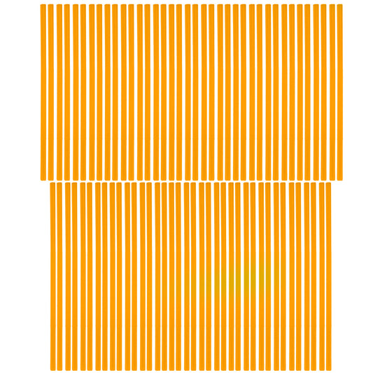 SPOKE SKIN SET 8.5 & 7.5 ORA, SS-101, 76 PCS, ORANGE