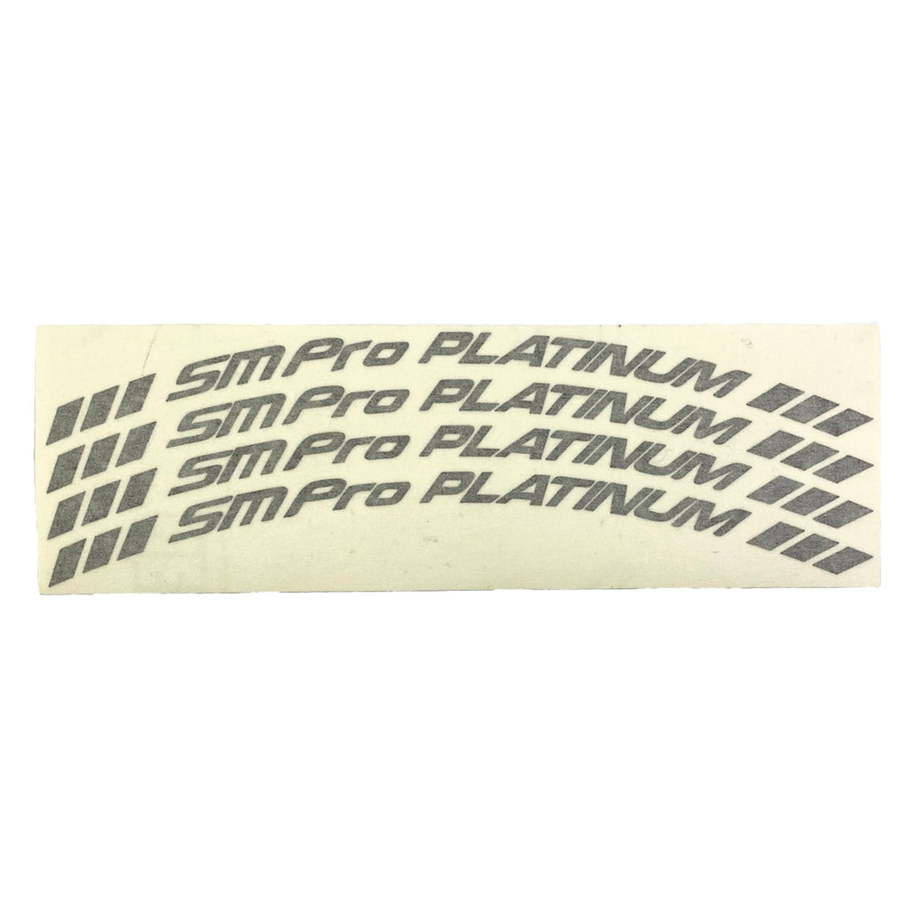 REPLACEMENT SM PRO PLATINUM STICKER SET, BLACK