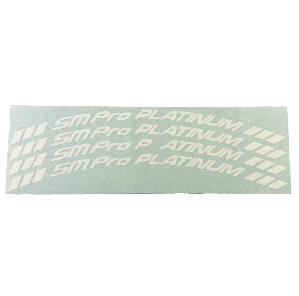 REPLACEMENT SM PRO PLATINUM STICKER SET, WHITE
