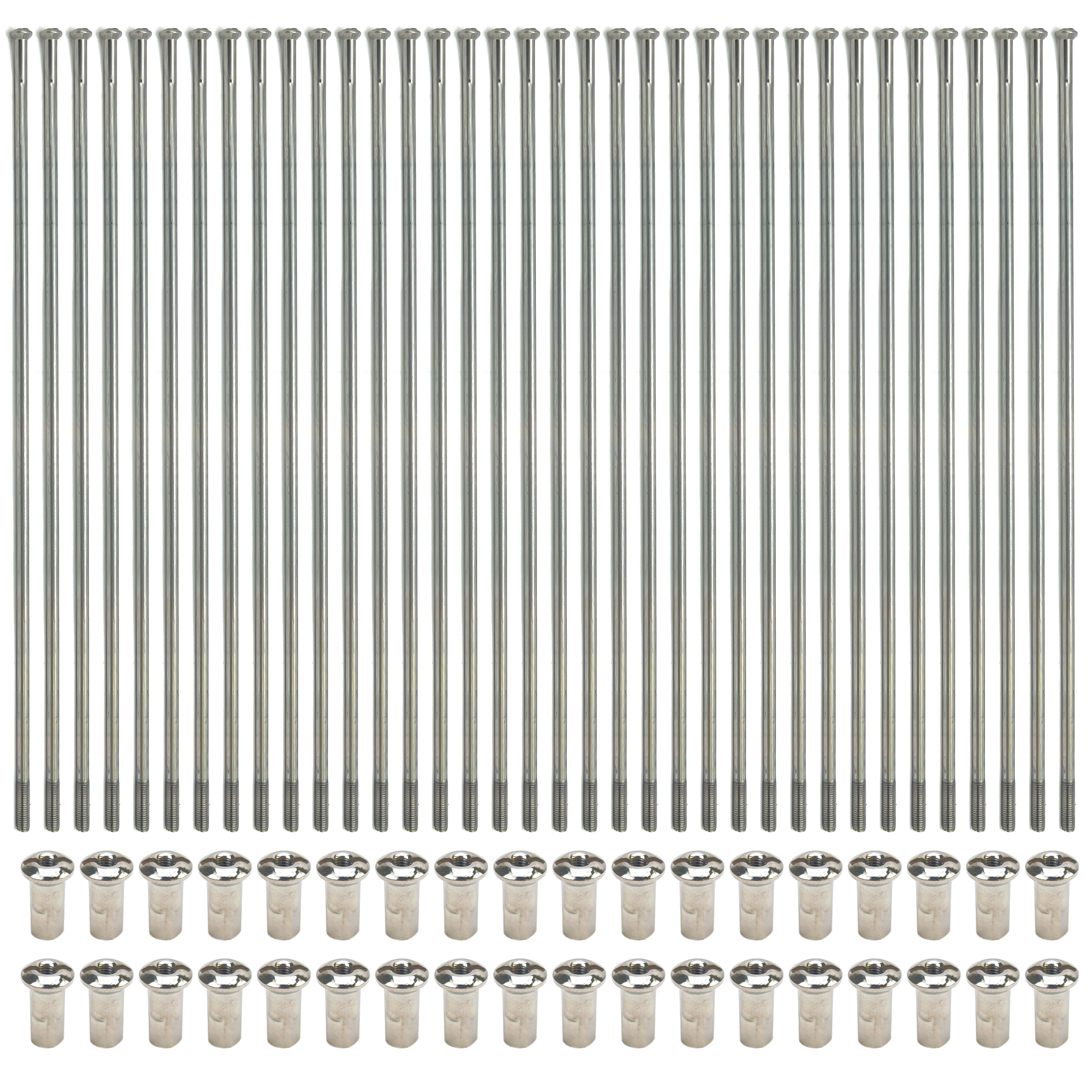 SPOKE SET 18x 32 NX650 88-99, CROSS-CENTER 50-0443 FRONT, CC50-0443