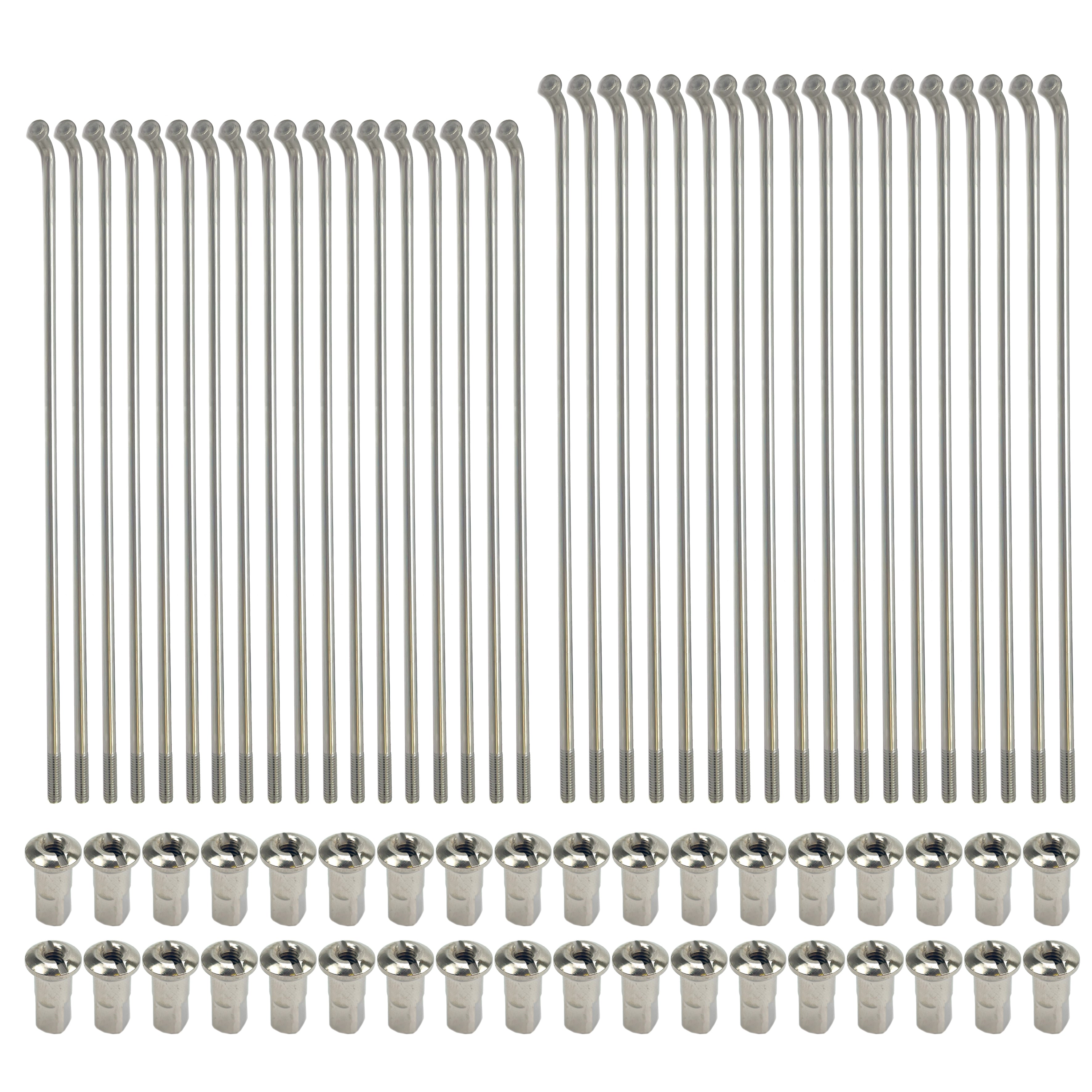 SPOKE SET 14x 36 CRF 110 13-17, FRONT 10G/250-36 CROSS CENTER 50-0152