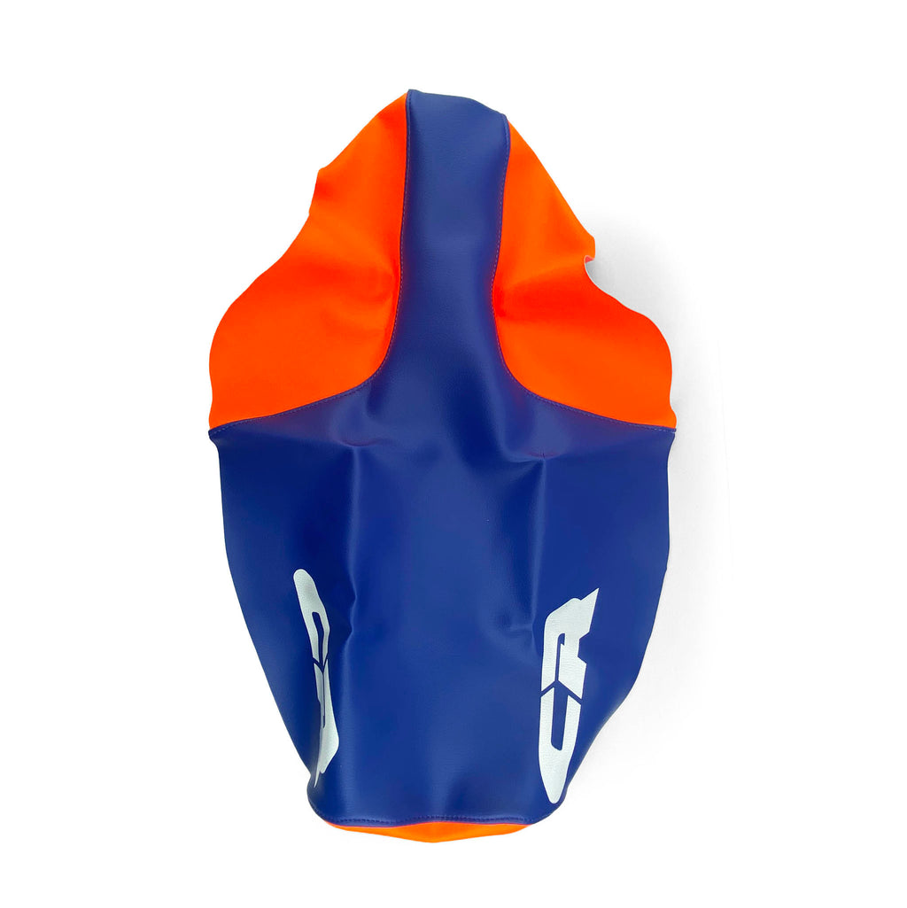 87-90 CR 2-TONE SEAT COVER, HONDA BLUE/ORANGE WAMC